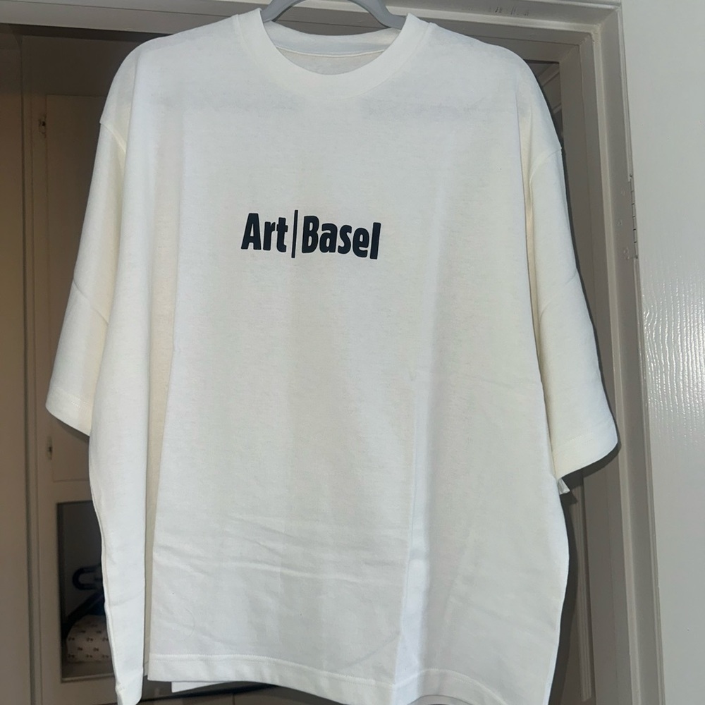 White Art Basel Oversized Top